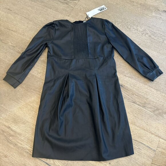 NEW Black Faux Leather Karl Lagerfeld Dress